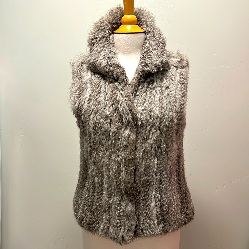 Bagatelle Rabbit Fur Vest NWOT